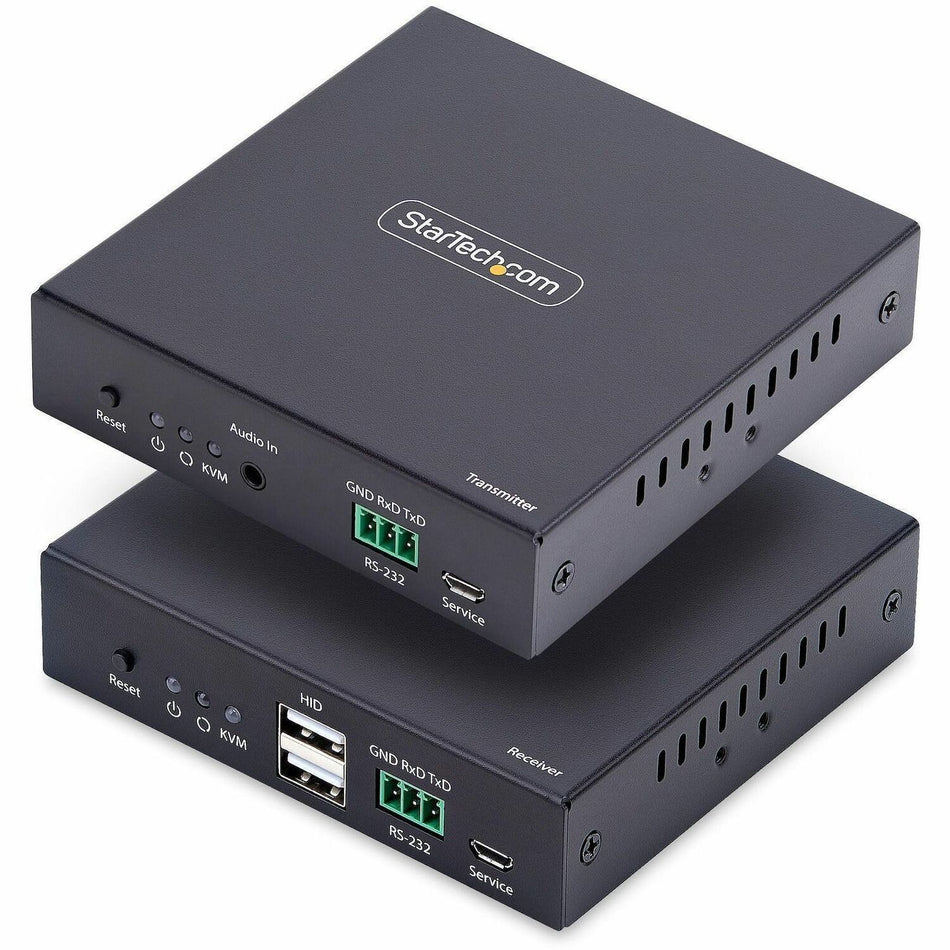 StarTech.com HDMI KVM Extender Over IP Network, 4K 60Hz, Driverless, HDMI and USB Over Ethernet/CAT6, AVoIP, Transmitter/Receiver Kit - IH2006-KVM-EXTENDER