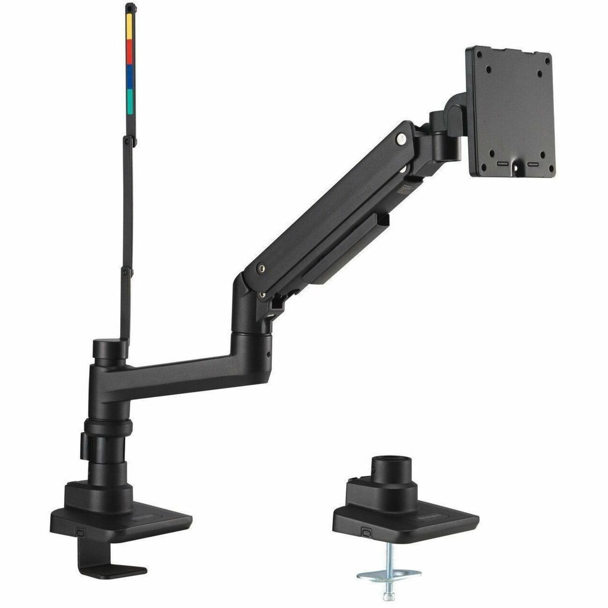 Kensington SmartFit Mounting Arm for Monitor, Clamp Mount, Grommet - Black Powder Coat - Landscape/Portrait - K58273NA
