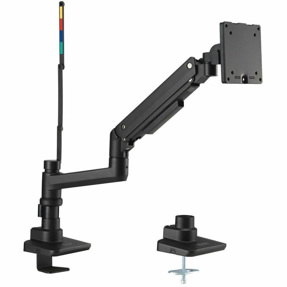 Kensington SmartFit Mounting Arm for Monitor, Clamp Mount, Grommet - Black Powder Coat - Landscape/Portrait - K58273NA