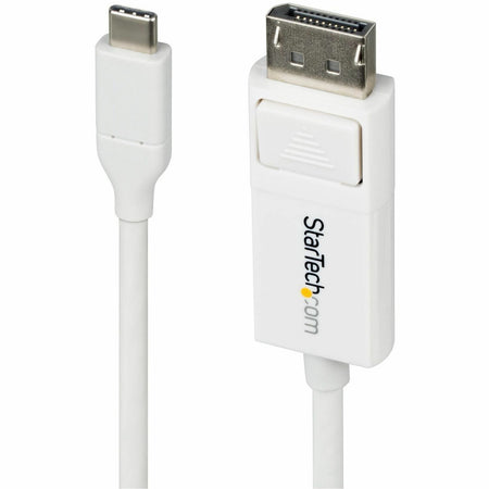 StarTech.com 6ft (2m) USB-C to DisplayPort 1.2 Cable, Bidirectional, 4K 60Hz White Video Adapter for Apple MacBook Pro / Air M1 M2 M3 M4 - CDP2DP2MBW