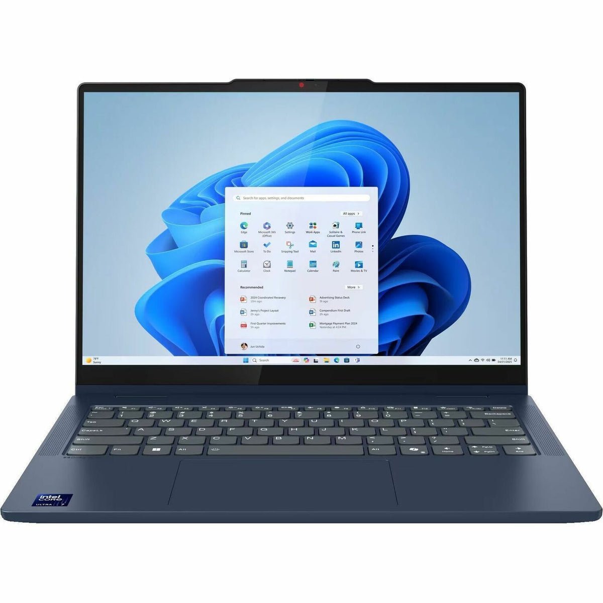 Lenovo IdeaPad 5 14IAL10 83KR003XUS 14" Touchscreen Convertible 2 in 1 Notebook - WUXGA - 60 Hz - Intel Core Ultra 5 225U - 16 GB - 512 GB SSD - English Keyboard - Cosmic Blue - 83KR003XUS