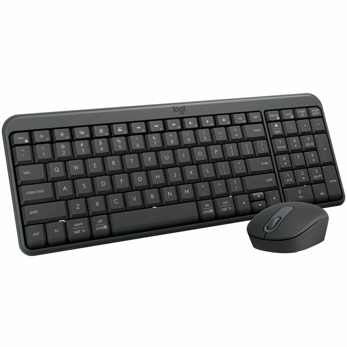 Logitech MK250 Bluetooth Wireless Mouse and Keyboard Combo: Fast & Easy Connectivity, Compact Wireless Keyboard, Ambidextrous Mouse (Graphite) - 920-013510