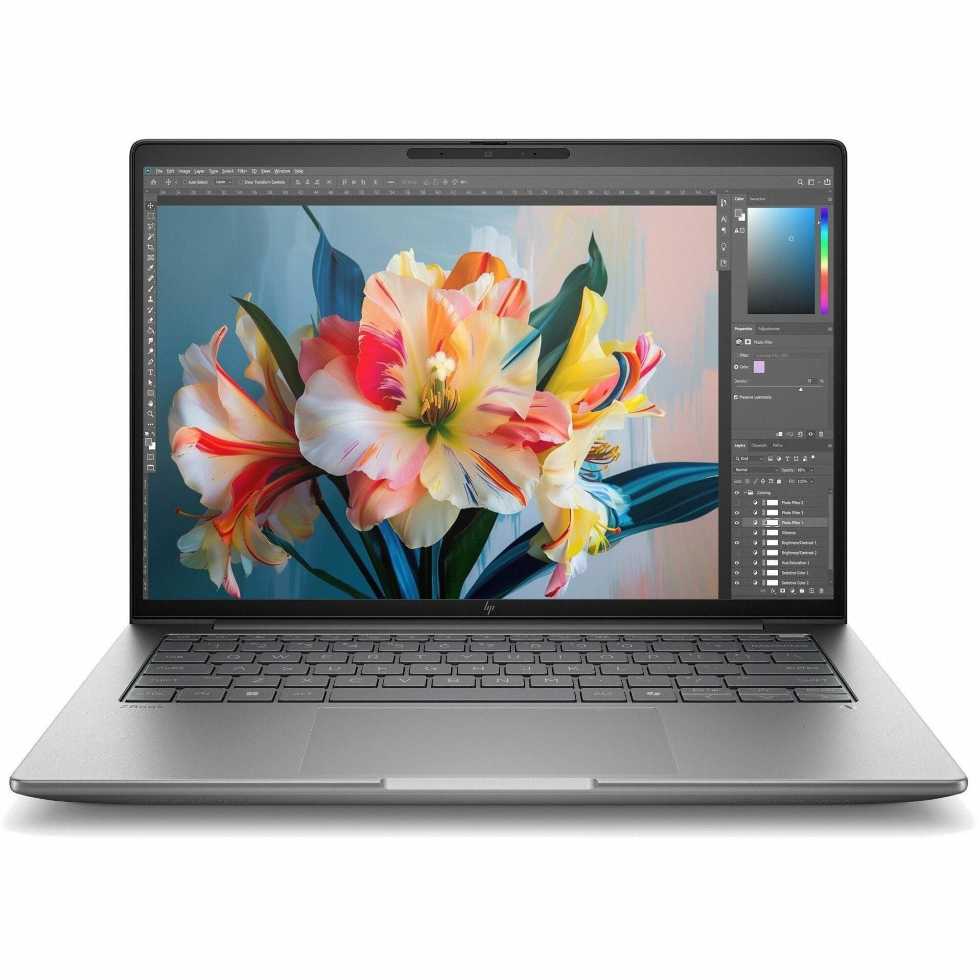 HP ZBook 8 G1i 14" Mobile Workstation - WUXGA - 60 Hz - Intel Core Ultra 7 265H - vPro Technology - 16 GB - 512 GB SSD - English Keyboard - Meteor Silver - BP6Q3UT#ABA