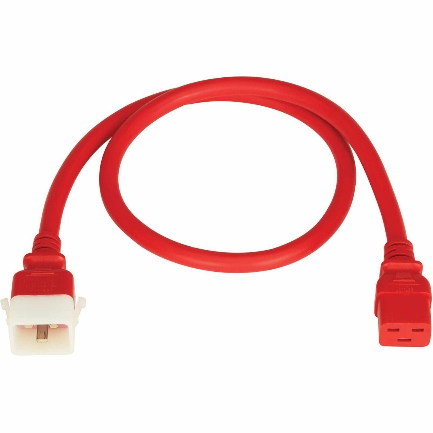 Eaton Tripp Lite Series PDU Power Cords, C19 to P-Lock C20 - Heavy-Duty, 20A, 250V, 12 AWG, 3 ft. (0.9 m), Red, 6 Pack - P036-E03-ARD-6