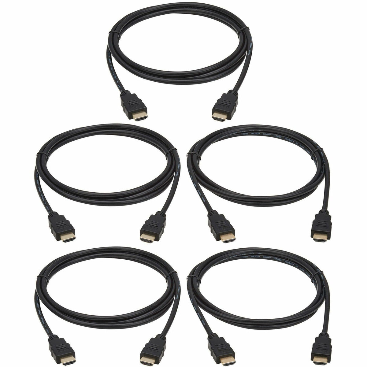 Tripp Lite series High-Speed 4K HDMI Cables (M/M) - 4:4:4, 6 ft. (1.8 m), Black, 5 Pack - P568-006-5PK