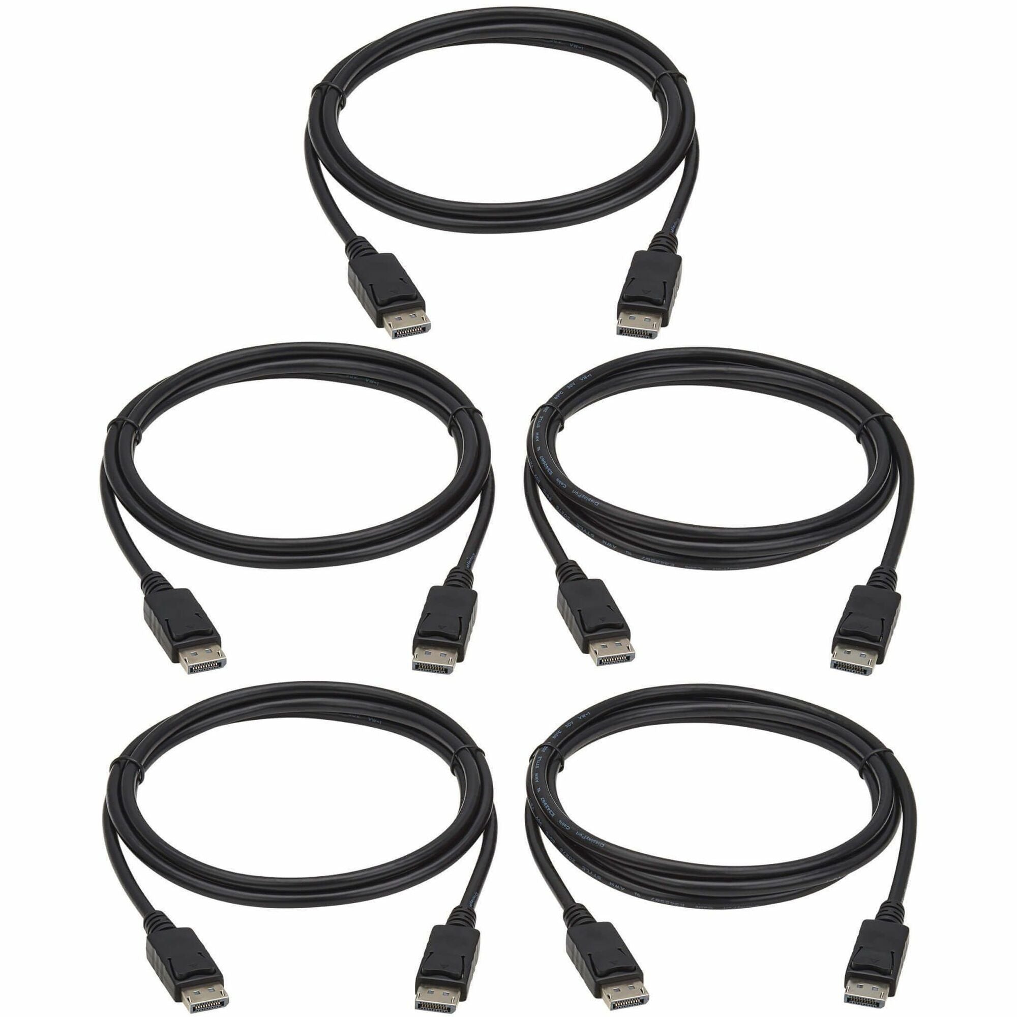 Tripp Lite series P580-006-5PK DisplayPort Audio/Video Cable - P580-006-5PK