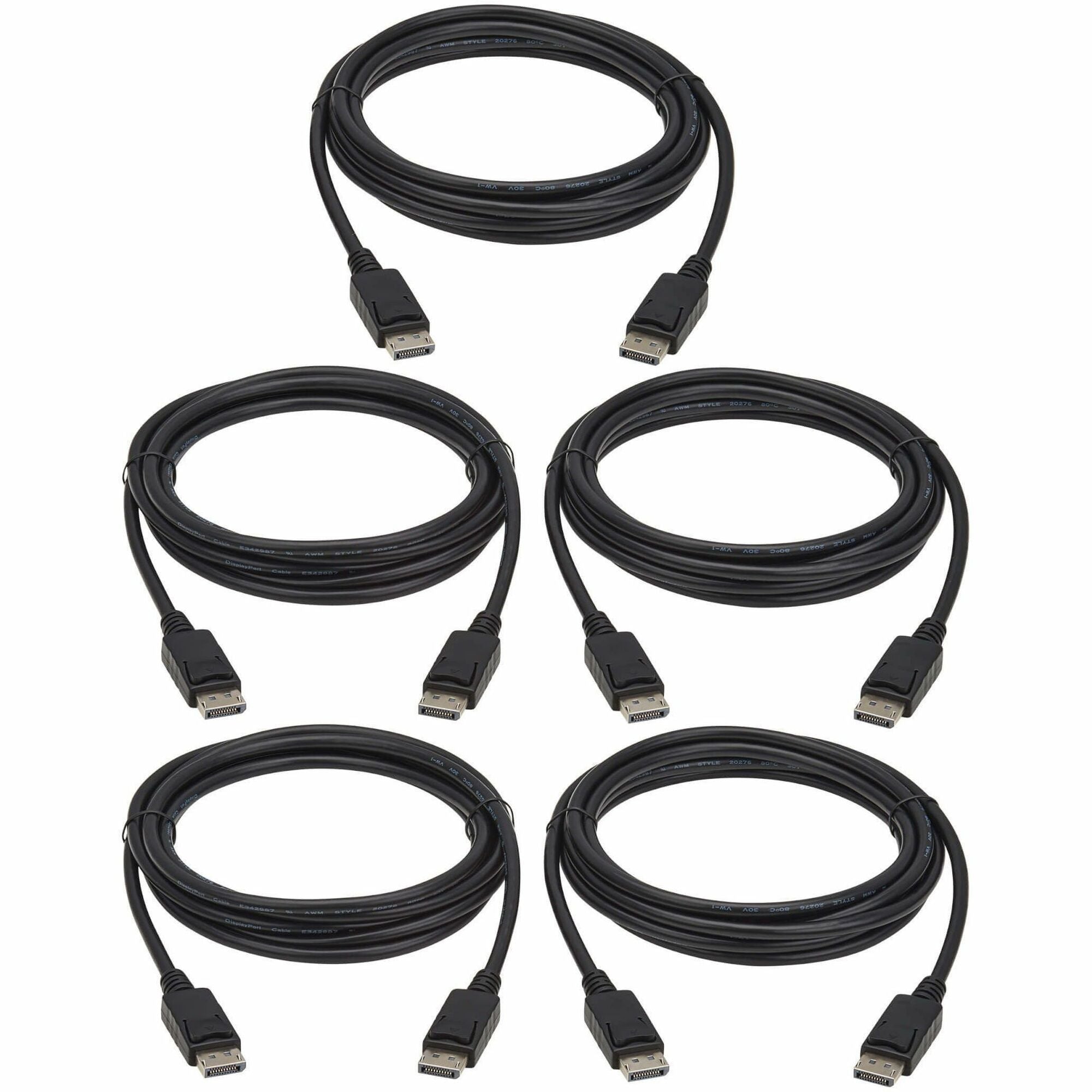 Tripp Lite series P580-010-5PK DisplayPort Audio/Video Cable - P580-010-5PK