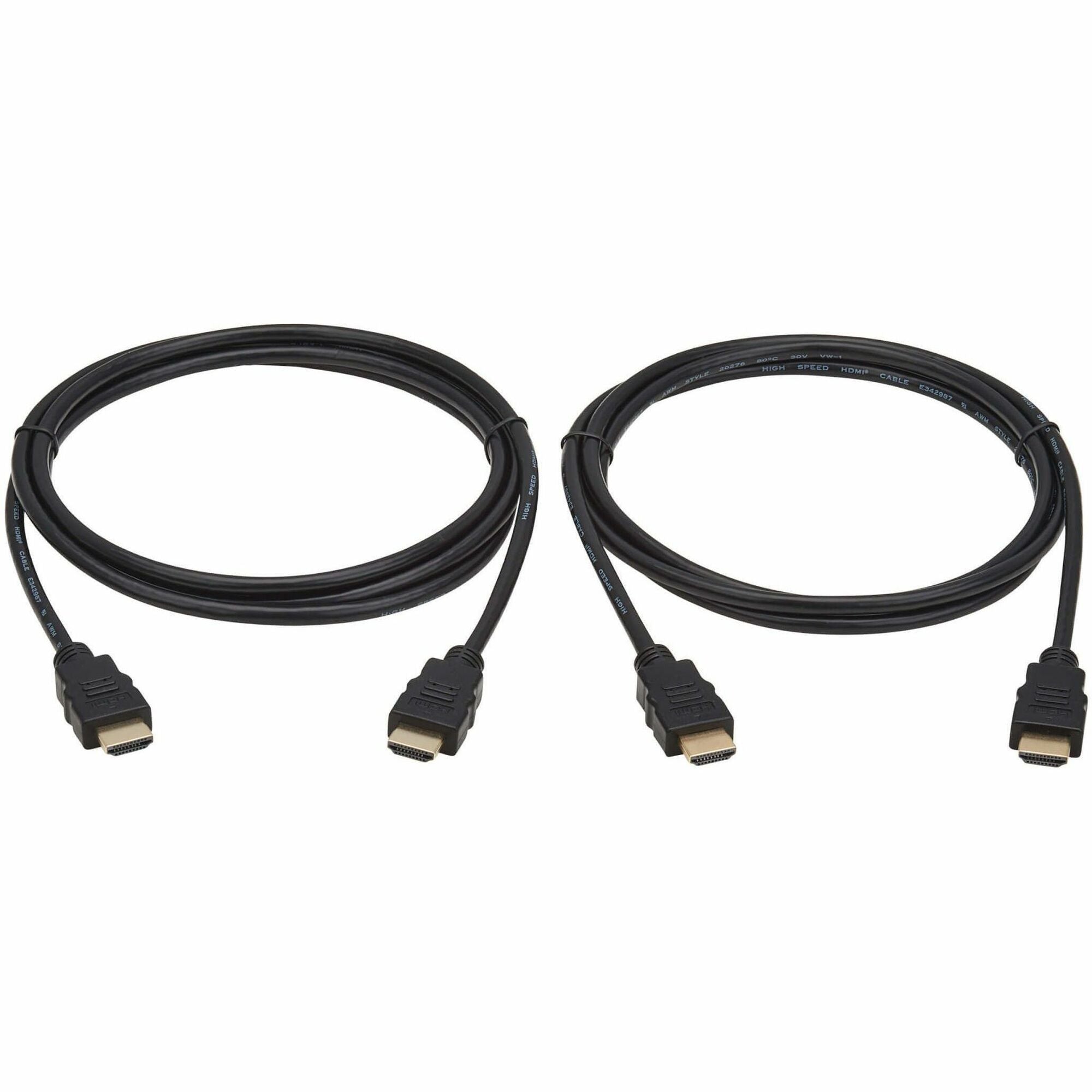 Tripp Lite series High-Speed 4K HDMI Cables (M/M) - 4:4:4, 6 ft. (1.8 m), Black, 2 Pack - P568-006-2PK