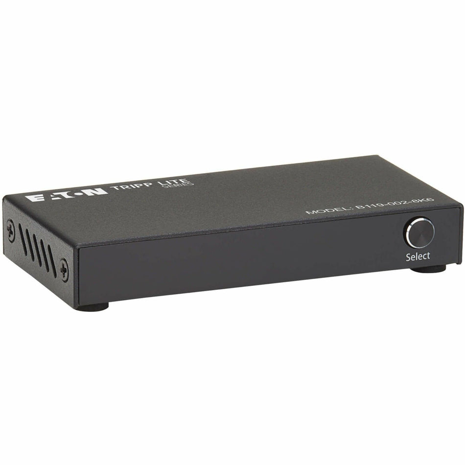 Tripp Lite series 2-Port HDMI Switch with Remote Control - 8K 60 Hz, UHD, 4:4:4, HDR10+, HDCP 2.3 - B119-002-8K6