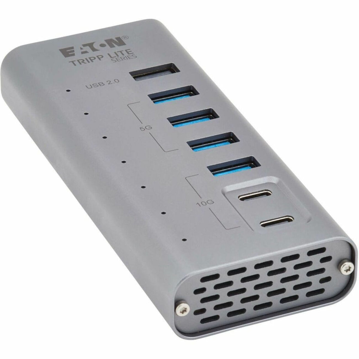 Eaton Tripp Lite Series 7-Port USB-C Hub - USB 3.2 Gen 1 and USB 3.2 Gen 2, 5 USB-A and 2 USB-C Ports, Gray - U360-007-5A2C