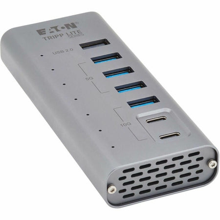 Eaton Tripp Lite Series 7-Port USB-C Hub - USB 3.2 Gen 1 and USB 3.2 Gen 2, 5 USB-A and 2 USB-C Ports, Gray - U360-007-5A2C