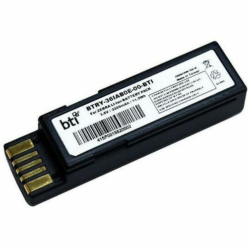 BTI BTRY-36IAB0E-00-BTI 1-CELL 3.6V LI-ION SCANNER BATTERY FOR ZEBRA DS3600, LS3600, LI3600 - BTRY-36IAB0E-00-BTI
