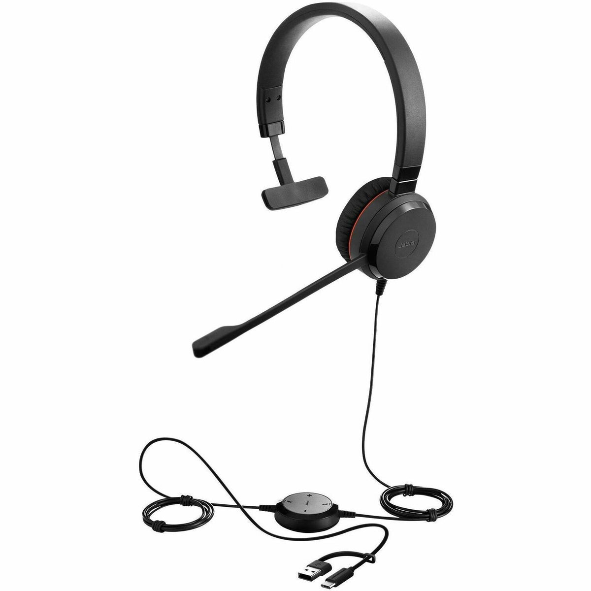 Jabra Evolve 20SE - USB-C/A, MS Mono - 4993-823-389-01