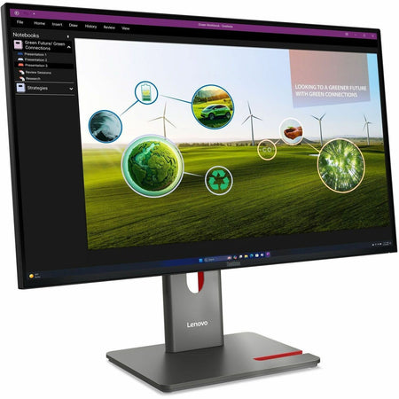 Lenovo ThinkVision P27Q-40 27" Class WQHD LED Monitor - 16:9 - Eclipse Black - 64A7GAR6US