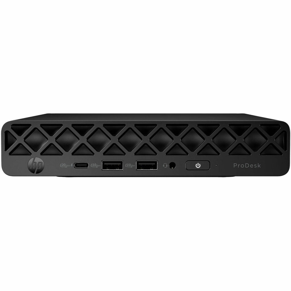 HP ProDesk 4 G1i Desktop Computer - Intel Core Ultra 7 265T - vPro Technology - 16 GB - 512 GB SSD - Mini PC - Jack Black - BS7M5UT#ABA
