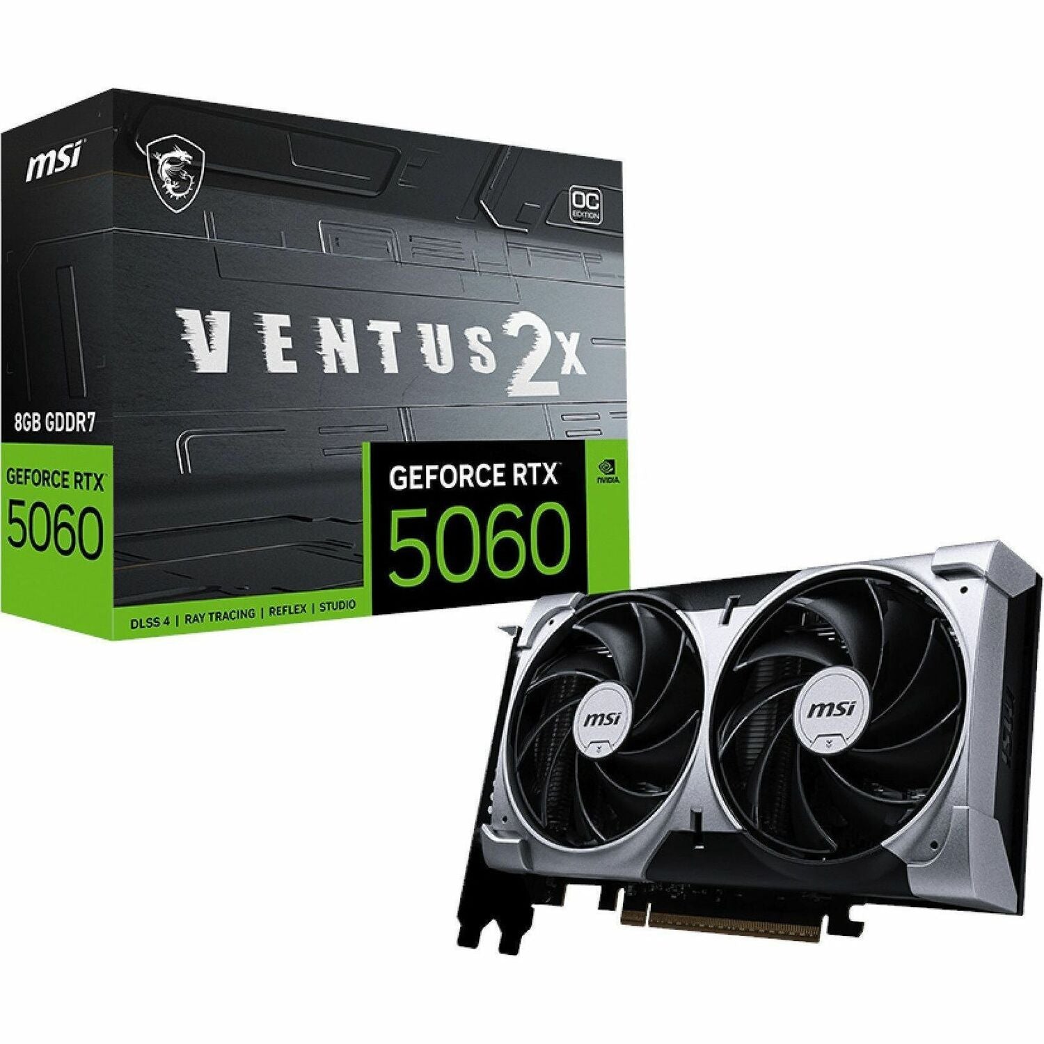 MSI NVIDIA GeForce RTX 5060 Graphic Card - 8 GB GDDR7 - G5060-8V2C