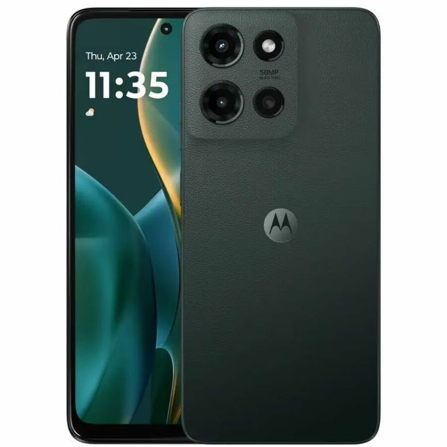 Motorola Mobility moto g (2025) 128 GB Smartphone - 6.7" LCD HD+ 1604 x 720 - Octa-core (Cortex A76Dual-core (2 Core) 2.40 GHz + Cortex A55 Hexa-core (6 Core) 2 GHz - 4 GB RAM - Android 15 - 5G - Forest Gray - PB5X0002US