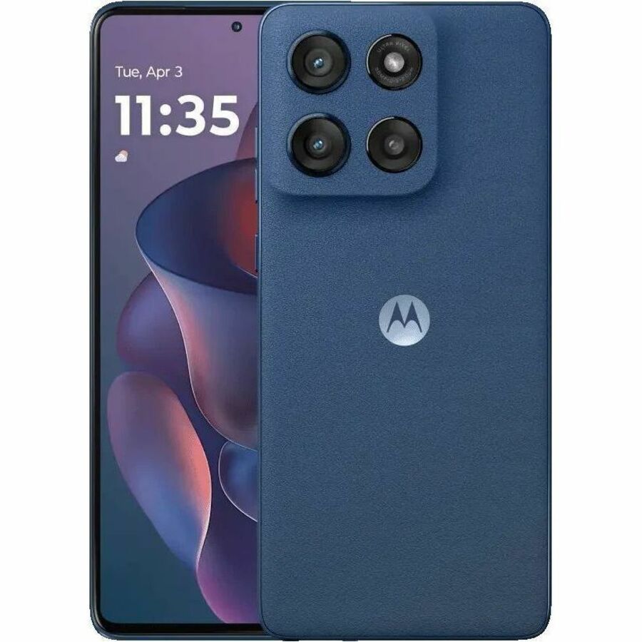 Motorola Mobility moto g stylus 5G (2025) 256 GB Smartphone - 6.7" P-OLED Super HD 2712 x 1220 - Octa-core (Cortex A78Quad-core (4 Core) 2.40 GHz + Cortex A55 Quad-core (4 Core) 1.80 GHz - 8 GB RAM - Android 15 - 5G - Gibraltar Sea - PB6V0014US
