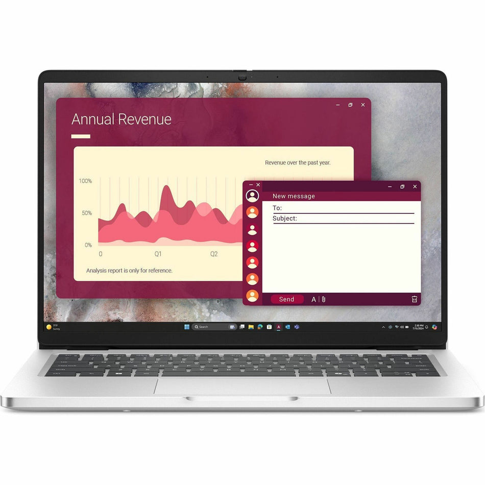 Dell Pro 14 PC14250 14" Notebook - Full HD Plus - 60 Hz - Intel Core Ultra 5 235U - vPro Technology - 16 GB - 512 GB SSD - English (US) Keyboard - Platinum Silver - 3FKN9