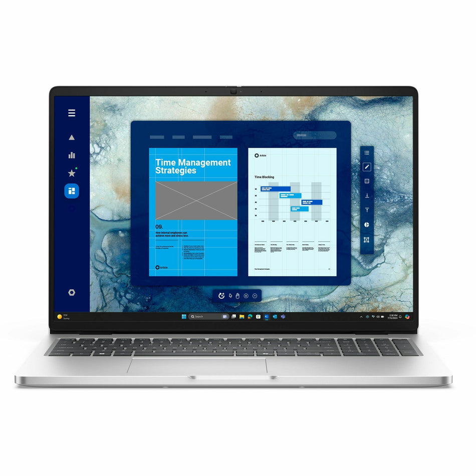 Dell Pro 16 PC16250 16" Touchscreen Notebook - Full HD Plus - 60 Hz - Intel Core 7 150U - 16 GB - 512 GB SSD - English (US) Keyboard - Magnetite - 5PRNR