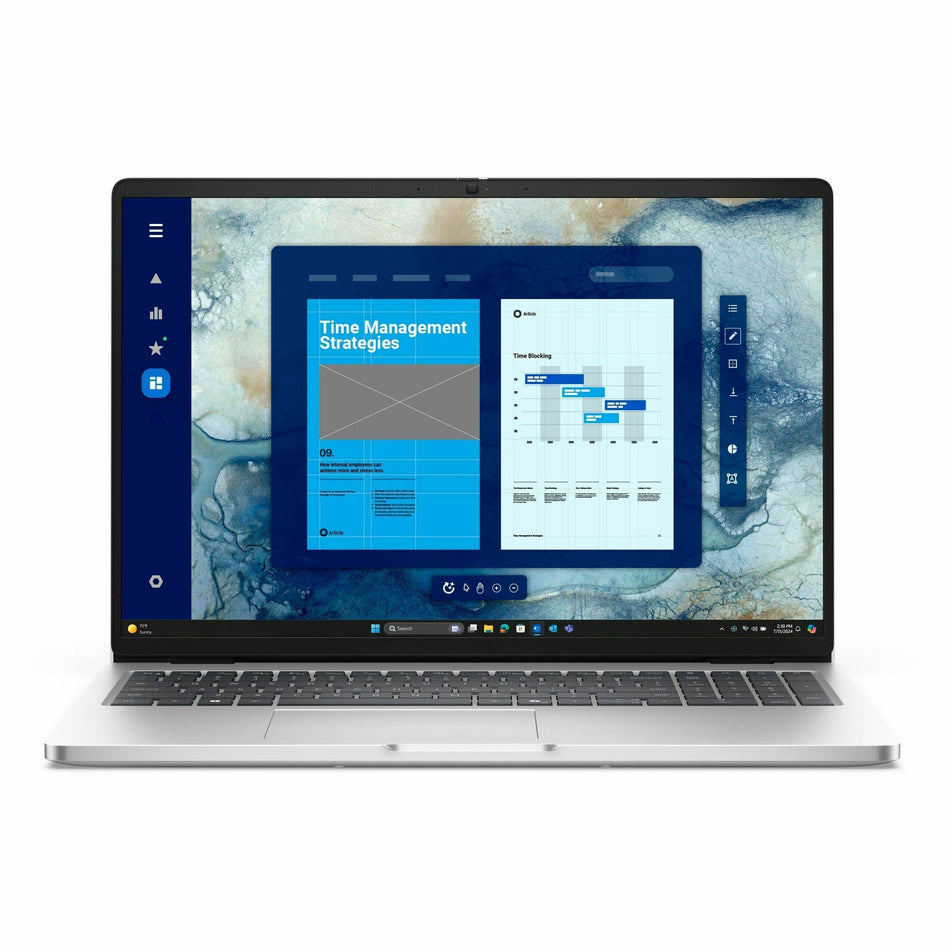 Dell Pro 16 PC16250 16" Notebook - Full HD Plus - 60 Hz - Intel Core Ultra 5 235U - vPro Technology - 16 GB - 256 GB SSD - English (US) Keyboard - Platinum Silver - PNY83