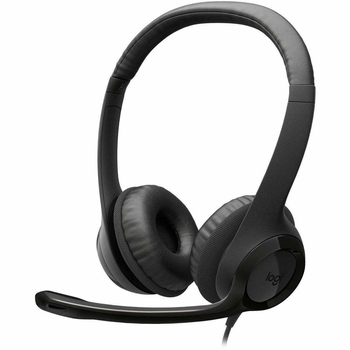 Logitech H390 Wired Headphones with Mic, USB Headset with Microphone for PC, Noise Cancelling Microphone - 981-001575