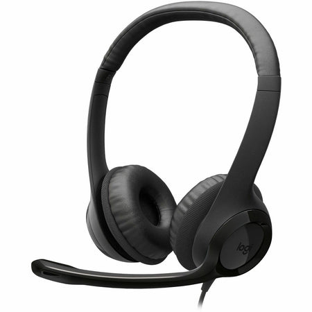 Logitech H390 Wired Headphones with Mic, USB Headset with Microphone for PC, Noise Cancelling Microphone - 981-001575