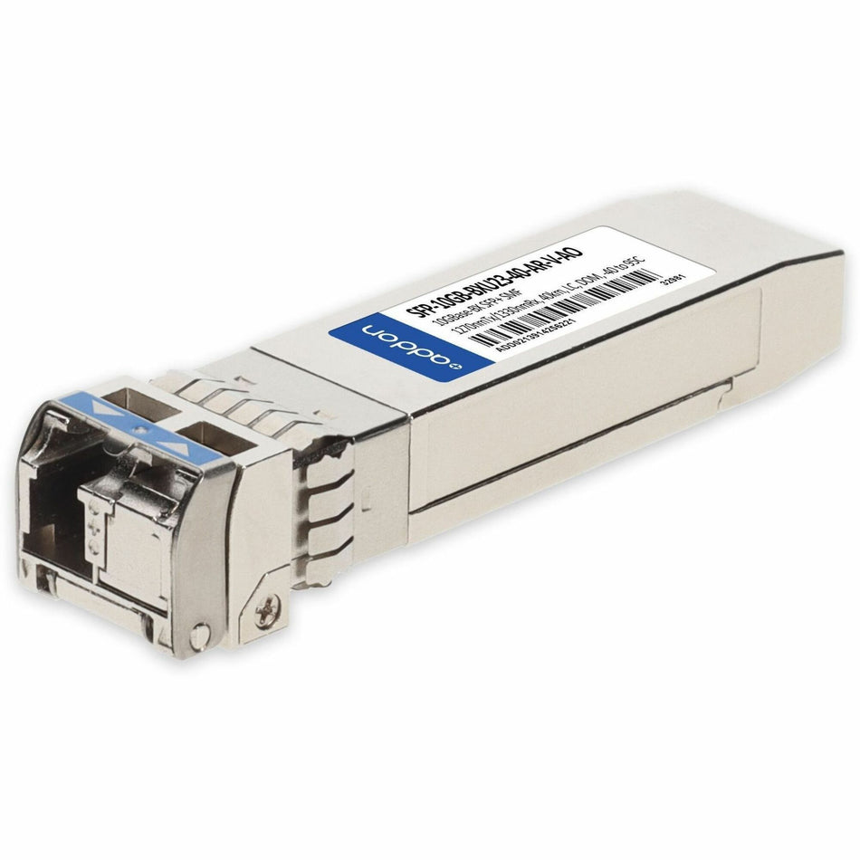 AddOn Arista Networks Compatible TAA 10GBase-BX SFP+ Transceiver (SMF, 1270nmTx/1330nmRx, 40km, LC, DOM, -40 to 95C) - SFP-10GB-BXU23-40-AR-V-AO