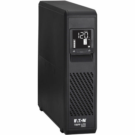 Eaton Tripp Lite Series 1000VA 750W 120V Line-Interactive Pure Sine Wave Cloud-Connected UPS with Remote Monitoring - 10 NEMA 5-15R Outlets (Surge and Battery Backup), LCD, 5-15P Plug, Tower - SMART1000PSRTNC