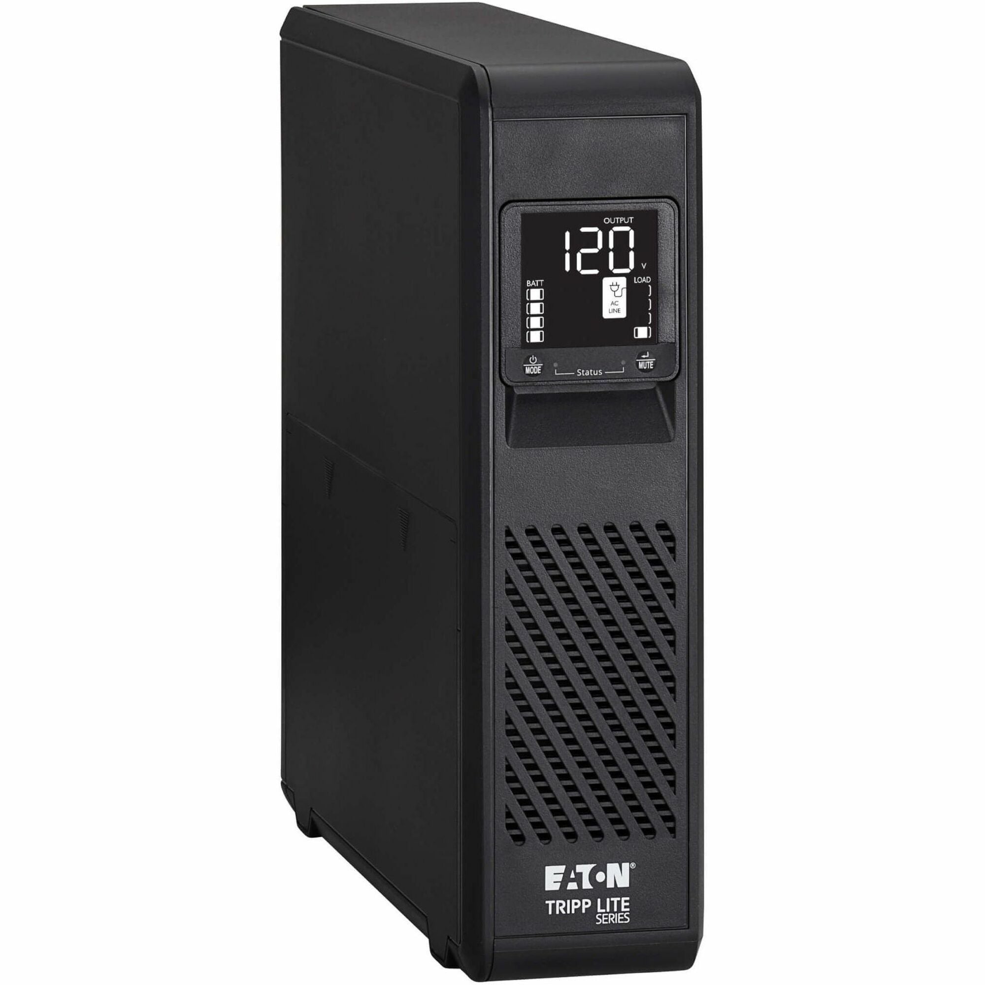 Eaton Tripp Lite Series 750VA 475W 120V Line-Interactive Pure Sine Wave Cloud-Connected UPS with Remote Monitoring - 8 NEMA 5-15R Outlets (Surge and Battery Backup), LCD, 5-15P Plug, Tower - SMART750PSRTNC