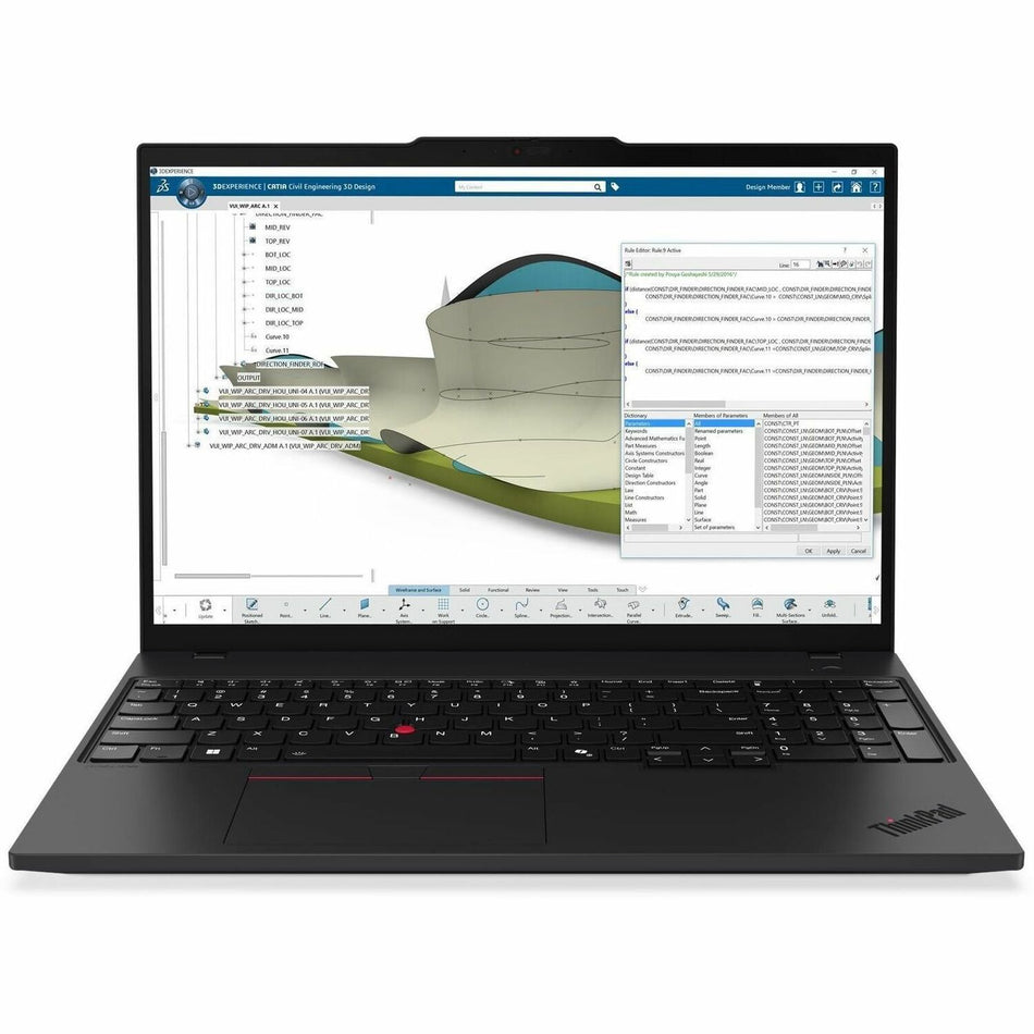 Lenovo ThinkPad P16s Gen 4 21QR001DUS 16" Touchscreen Copilot+ PC Notebook - WQUXGA - AMD Ryzen AI 7 PRO 350 - 64 GB - 1 TB SSD - English Keyboard - Black - 21QR001DUS