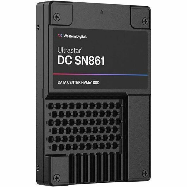 Western Digital Ultrastar DC SN861 WUS6BA176PSP9X3 7.68 TB Solid State Drive - 2.5" Internal - U.2 (PCI Express NVMe 5.0 x4) - Black - 0TS2527