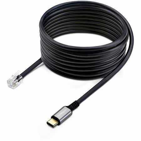 StarTech.com USB-C to RJ9 Adapter for Office Phone Handset or Wired/Wireless Headset, Use Landline Hardware, 6ft (1.8m), Laptop/Desktop - UR9-HEADSET-ADAPTER