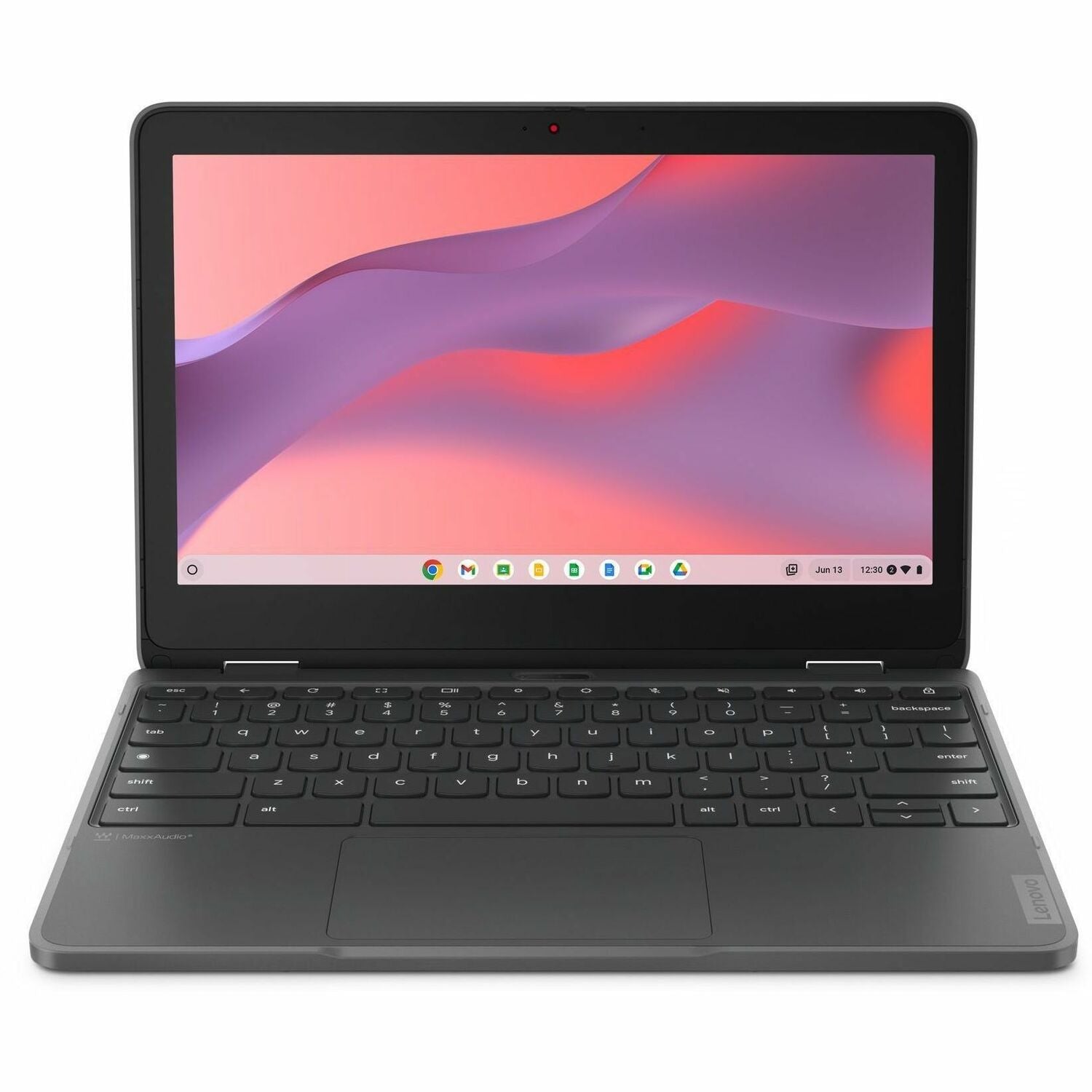 Lenovo 300e Yoga Chromebook Gen 4 82W2002NUS 11.6" Touchscreen Convertible 2 in 1 Chromebook - HD - 60 Hz - Octa-core (ARM Cortex A76 + Cortex A55) - 8 GB - 64 GB Flash Memory - English Keyboard - Graphite Gray - 82W2002NUS