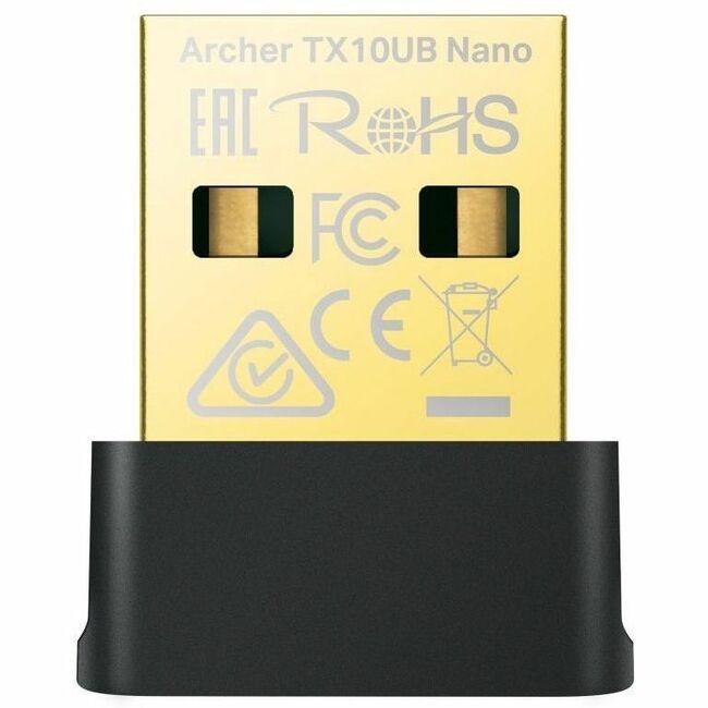 TP-Link Archer TX10UB Nano IEEE 802.11 a/b/g/n/ac/ax Bluetooth 5.3 Dual Band Wi-Fi/Bluetooth Combo Adapter for Desktop Computer, Notebook - ARCHER TX10UB NANO
