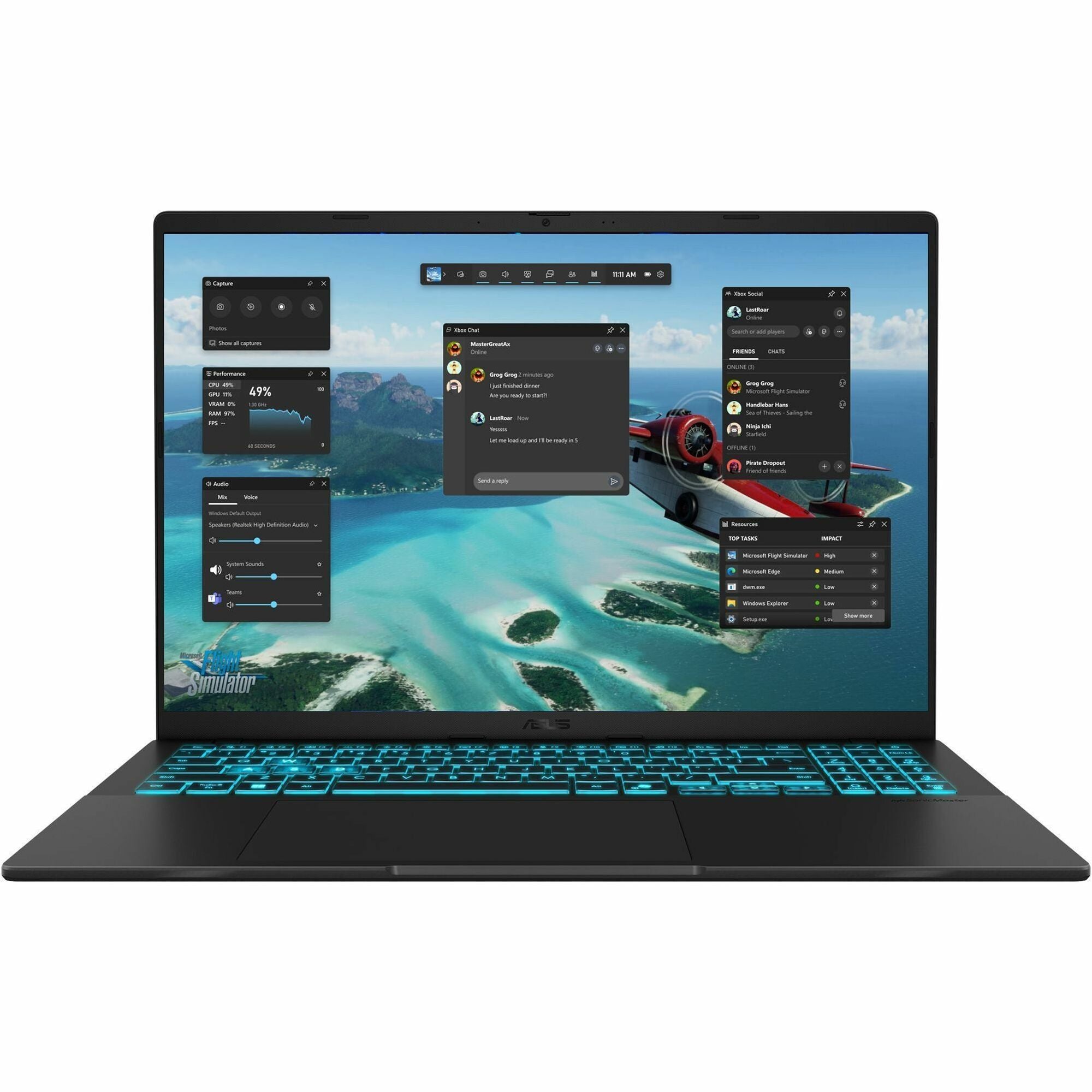 Asus V16 V3607 V3607VM-DS79 16" Gaming Notebook - WUXGA - 144 Hz - Intel Core 7 240H - 32 GB - 1 TB SSD - Black - V3607VM-DS79