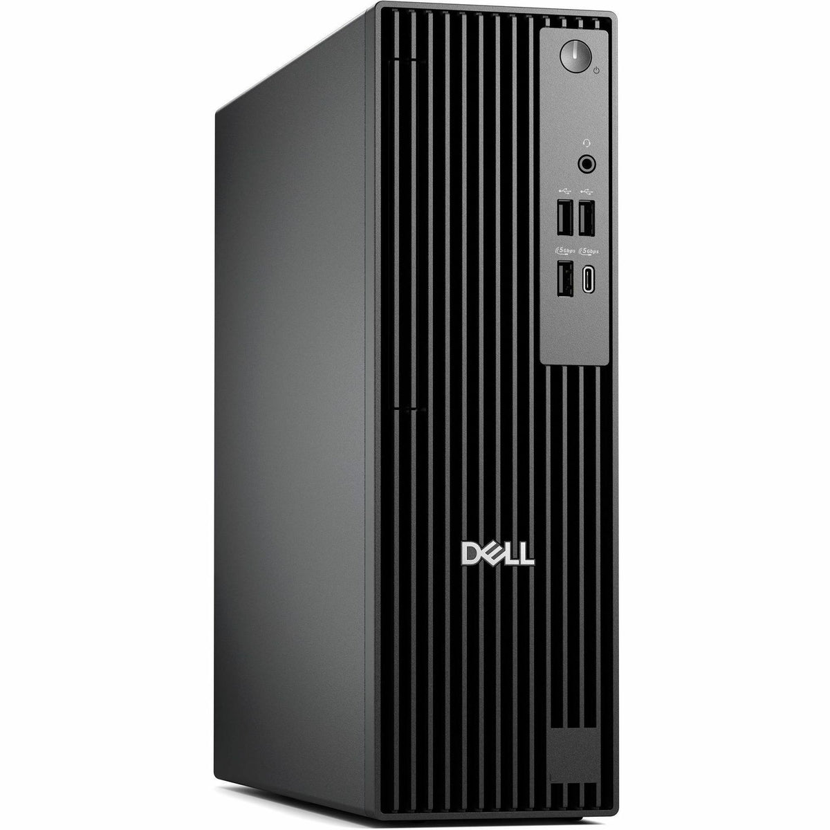 Dell Pro Slim QCS1250 Desktop Computer - Intel Core Ultra 5 235 - vPro Technology - 16 GB - 256 GB SSD - Slim PC - Standard Black - MFJ1D