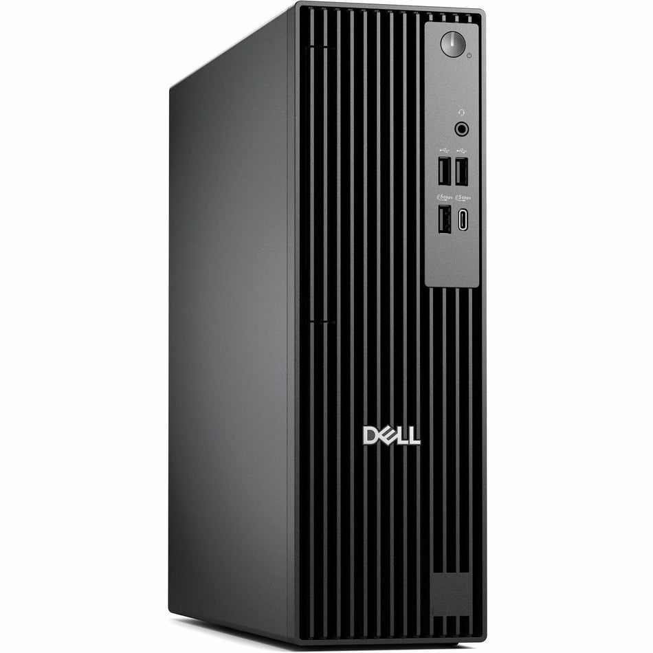 Dell Pro Slim QCS1250 Desktop Computer - Intel Core Ultra 5 235 - vPro Technology - 16 GB - 256 GB SSD - Slim PC - Standard Black - MFJ1D