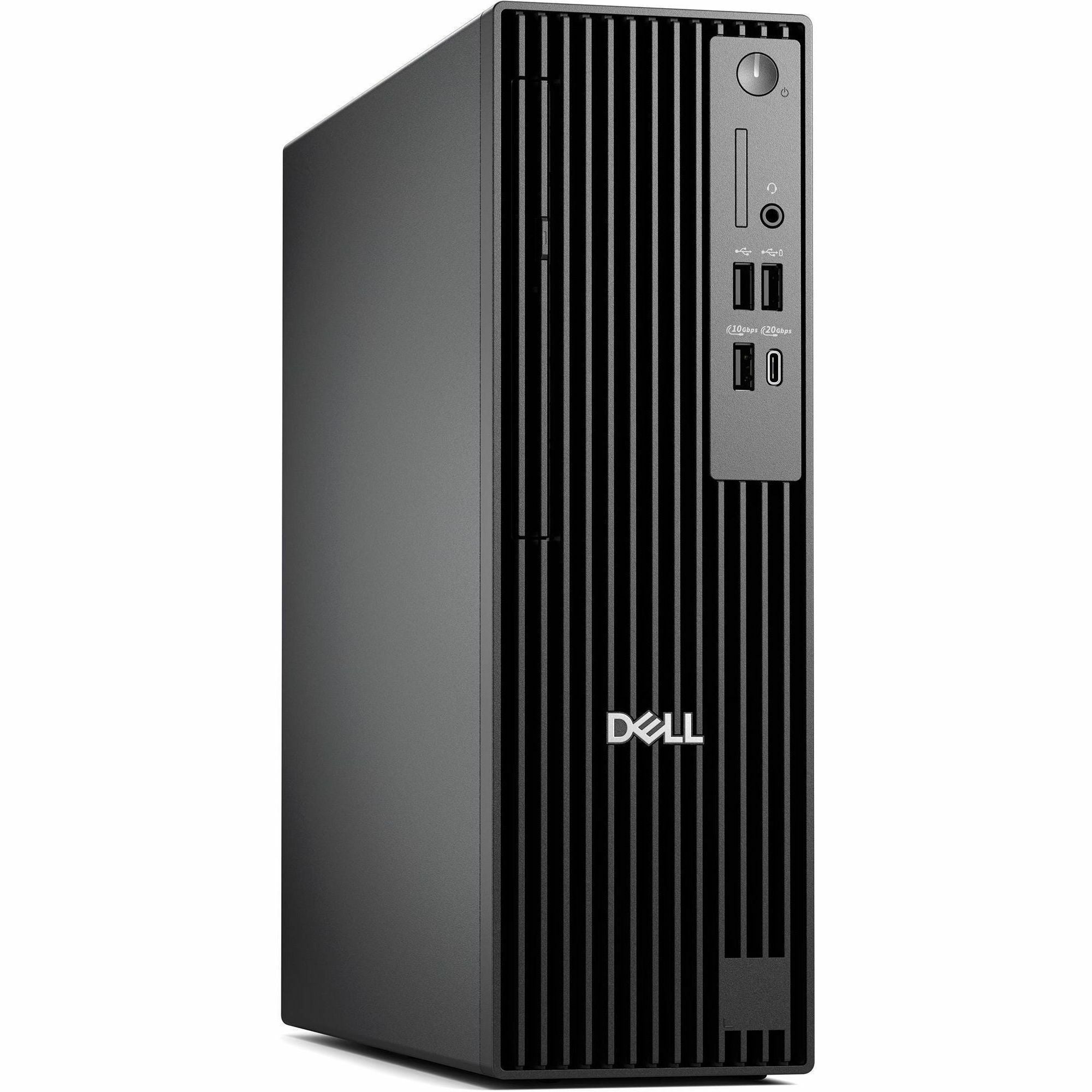 Dell Pro Slim Plus QBS1250 Desktop Computer - Intel Core Ultra 5 235 - 16 GB - 256 GB SSD - Slim PC - Standard Black - YRFRW