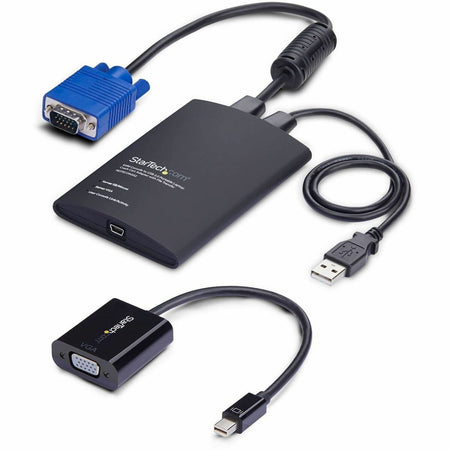 StarTech.com Portable Laptop Crash Cart Adapter, USB/VGA/Mini DisplayPort KVM Console, File Transfer/Video Capture, TAA - NOTECONS02-VGA-MDP