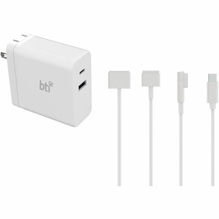 BTI 100WUSBC-MAG4T-BTI 100W AC ADAPTER FOR VARIOUS APPLE MACBOOK, MACBOOK AIR, MACBOOK PRO, IPAD AIR, IPAD PRO, IPAD, IPHONE, AIRPODS (MAGSAFE 1, 2, 3; USB-C) - 100WUSBC-MAG4T-BTI