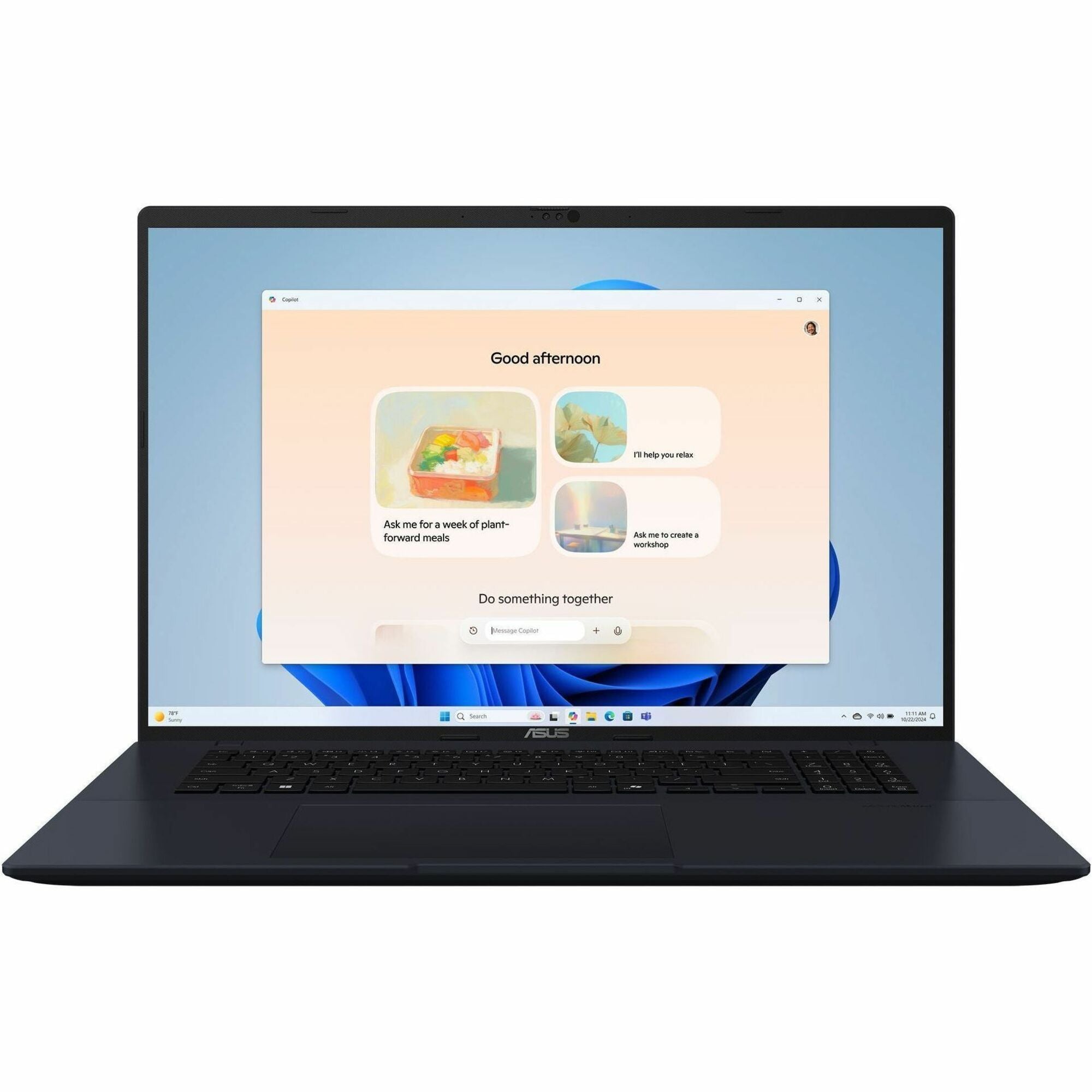 Asus VivoBook 18 M1807 M1807HA-DB79 18.4" Notebook - WUXGA - 144 Hz - AMD Ryzen 7 260 - 32 GB - 1 TB SSD - Quiet Blue - M1807HA-DB79