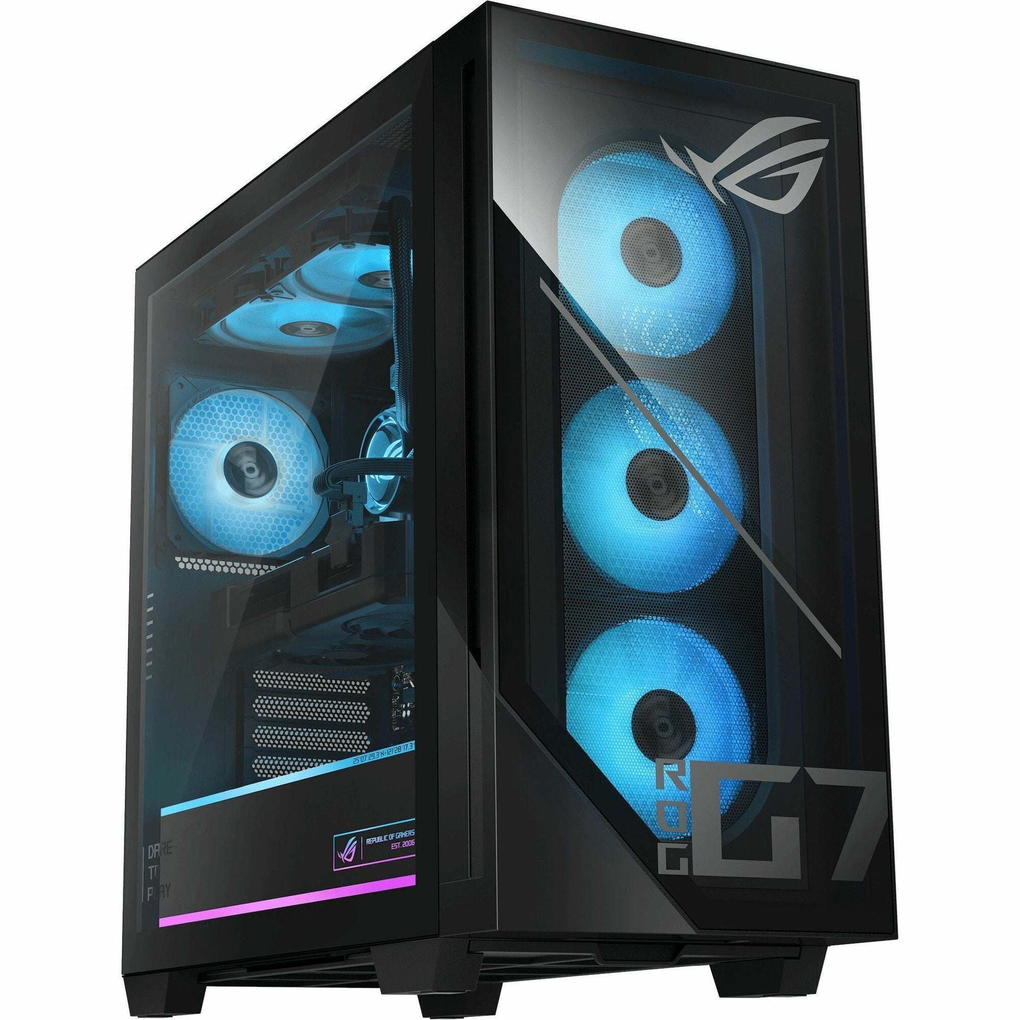 Asus ROG G700 G700TF-DS764 Gaming Desktop Computer - Intel Core Ultra 7 265F - 64 GB - 1 TB PCI Express NVMe 4.0 SSD - Black - G700TF-DS764
