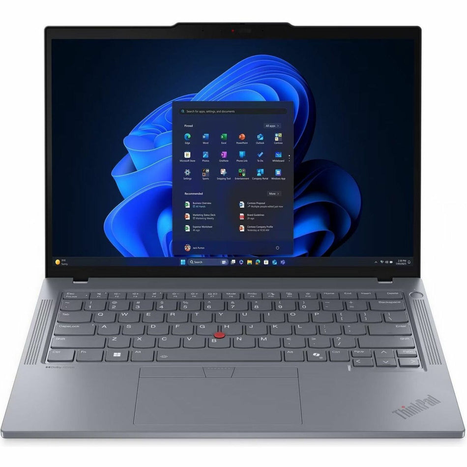 Lenovo ThinkPad T14 Gen 6 21QC006RUS 14" Touchscreen Notebook - WUXGA - 60 Hz - Intel Core Ultra 7 255U - 32 GB - 512 GB SSD - English Keyboard - Gray - 21QC006RUS