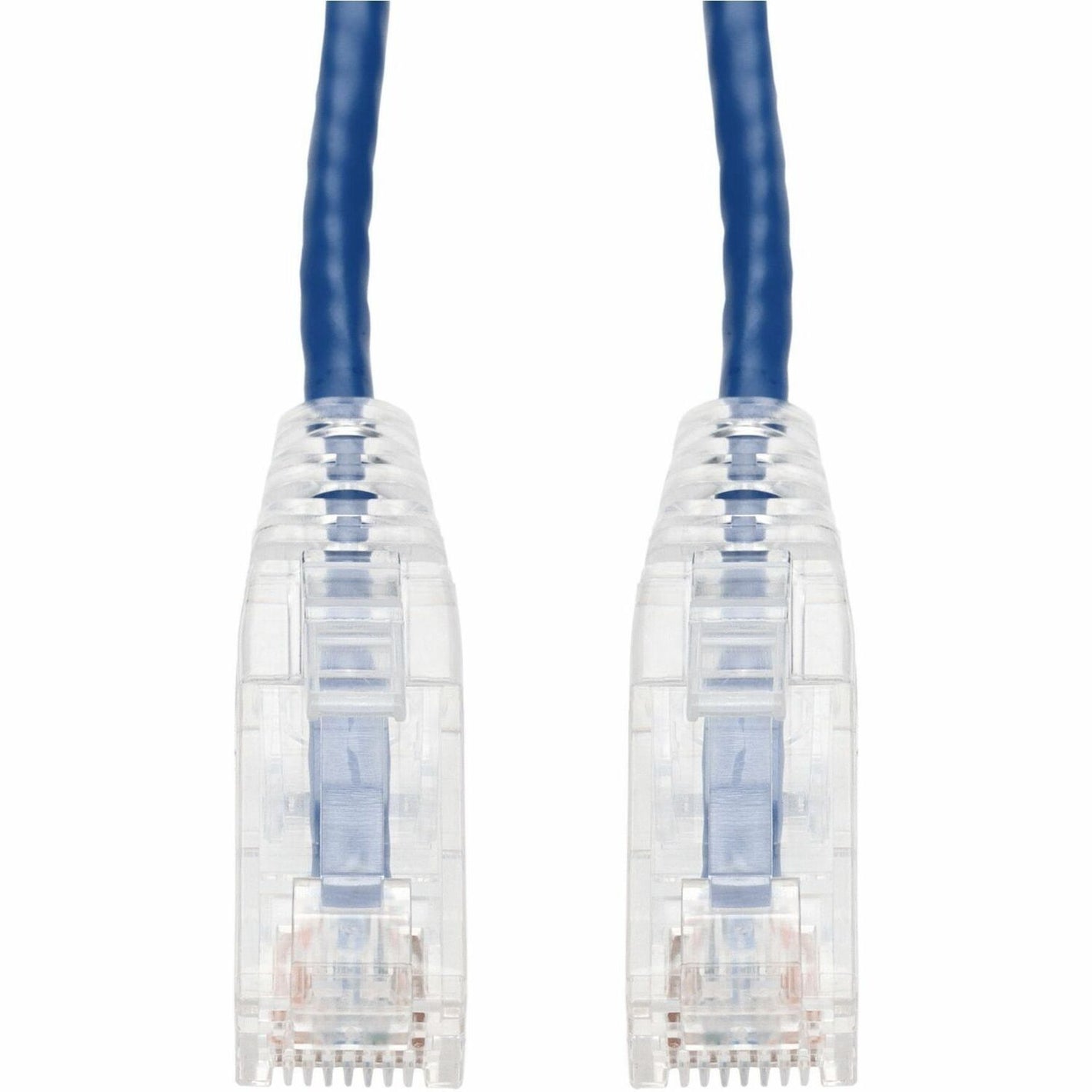 AddOn 24ft Blue CAT 6 Slim PVC Ethernet Cable Snagless Clear-Claw RJ-45 M/M - ADD-24FSLCAT6-BE
