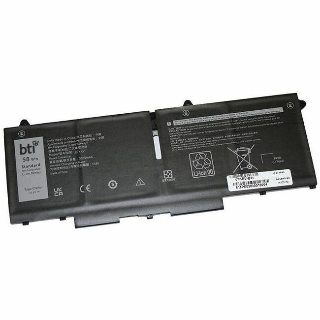 BTI 07KRV-BTI 4-CELL 15.2V LI-ION NOTEBOOK BATTERY FOR DELL LATITUDE 5330, 5430, 5530, 7330, 7430, 7530 - 07KRV-BTI