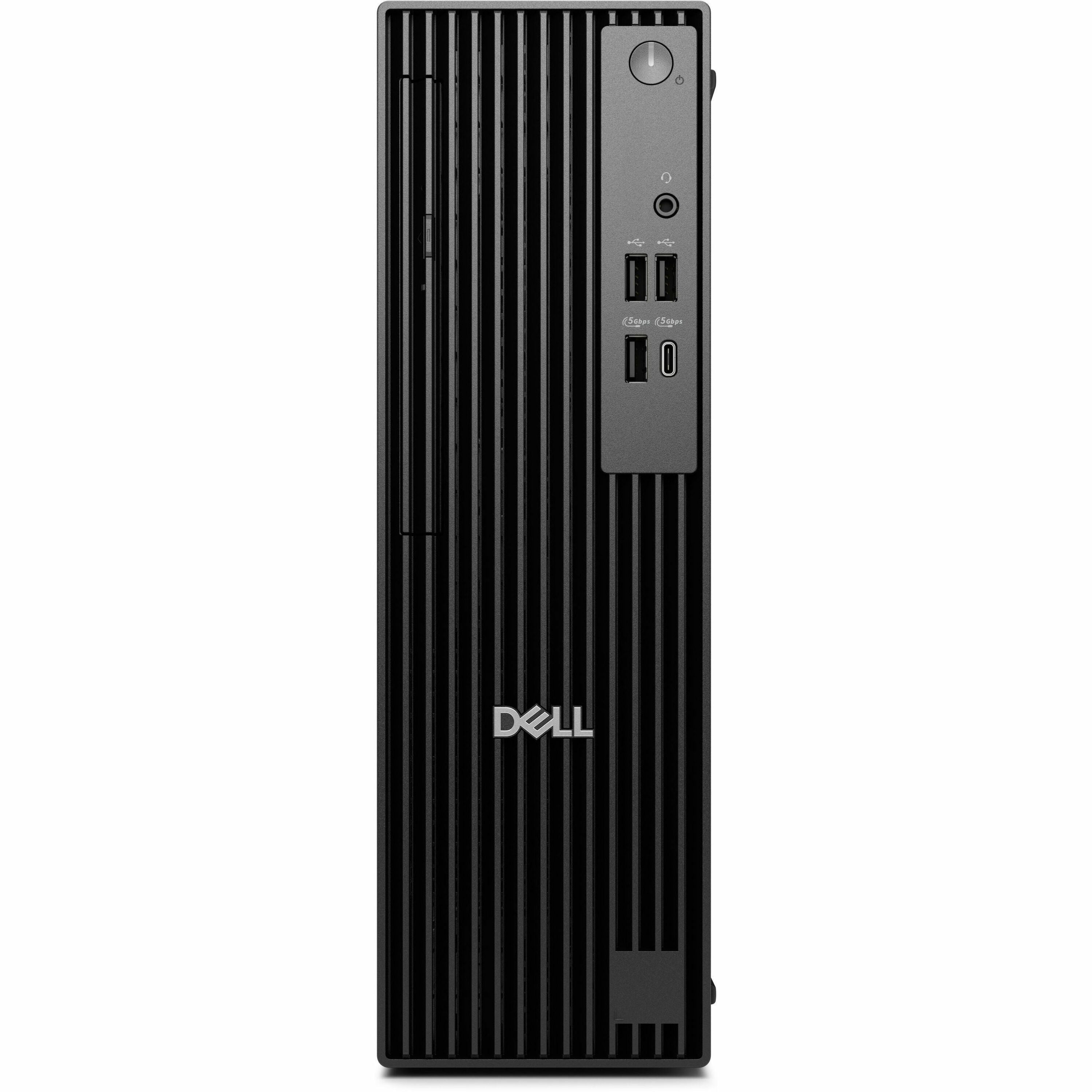 Dell Pro Slim QCS1250 Desktop Computer - Intel Core Ultra 7 265 - 16 GB - 512 GB SSD - Slim PC - Standard Black - 98J6R