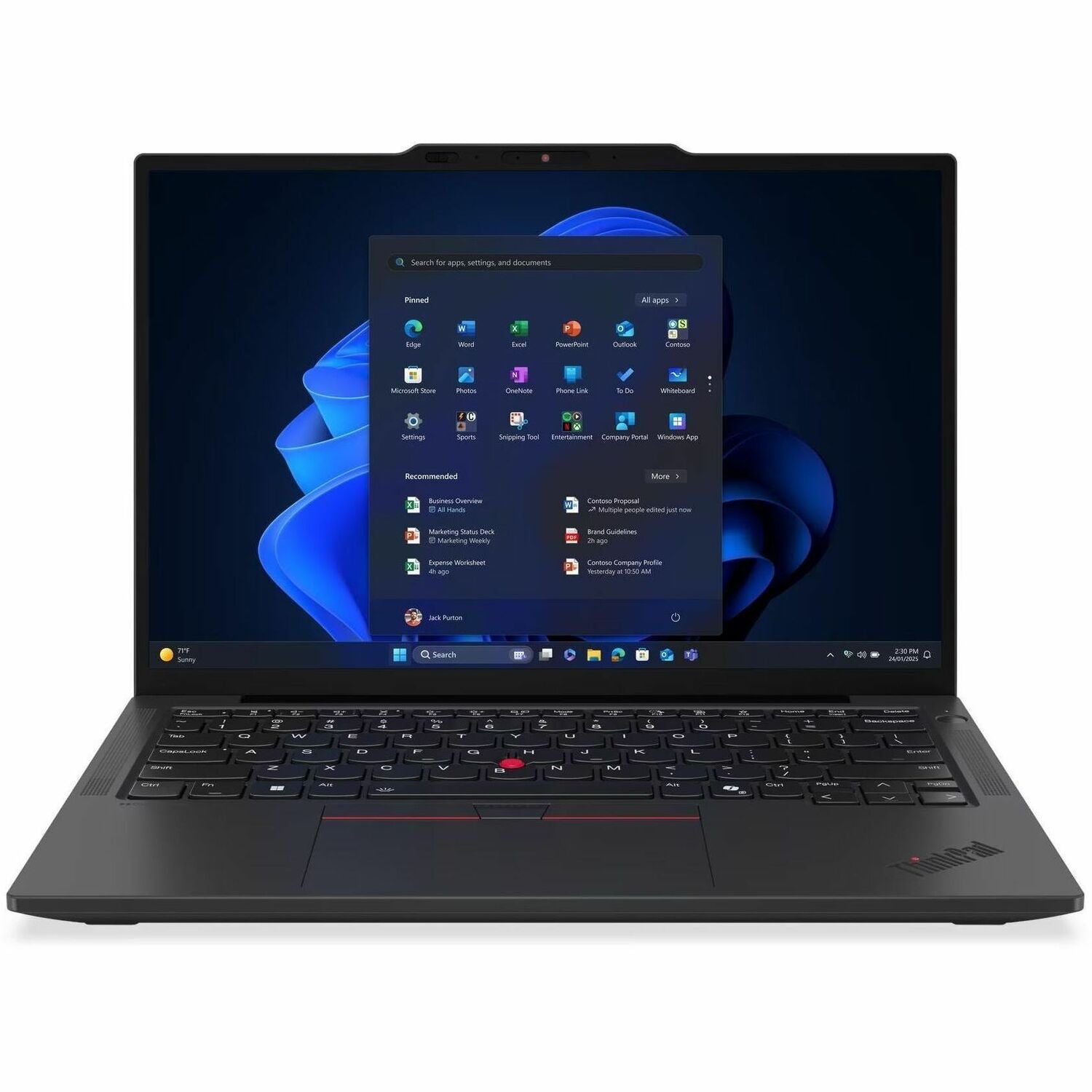 Lenovo ThinkPad X13 Gen 6 21RK00BJUS 13.3" Notebook - WUXGA - Intel Core Ultra 7 265U - vPro Technology - Intel Evo Platform - 32 GB - 512 GB SSD - English Keyboard - Black - 21RK00BJUS