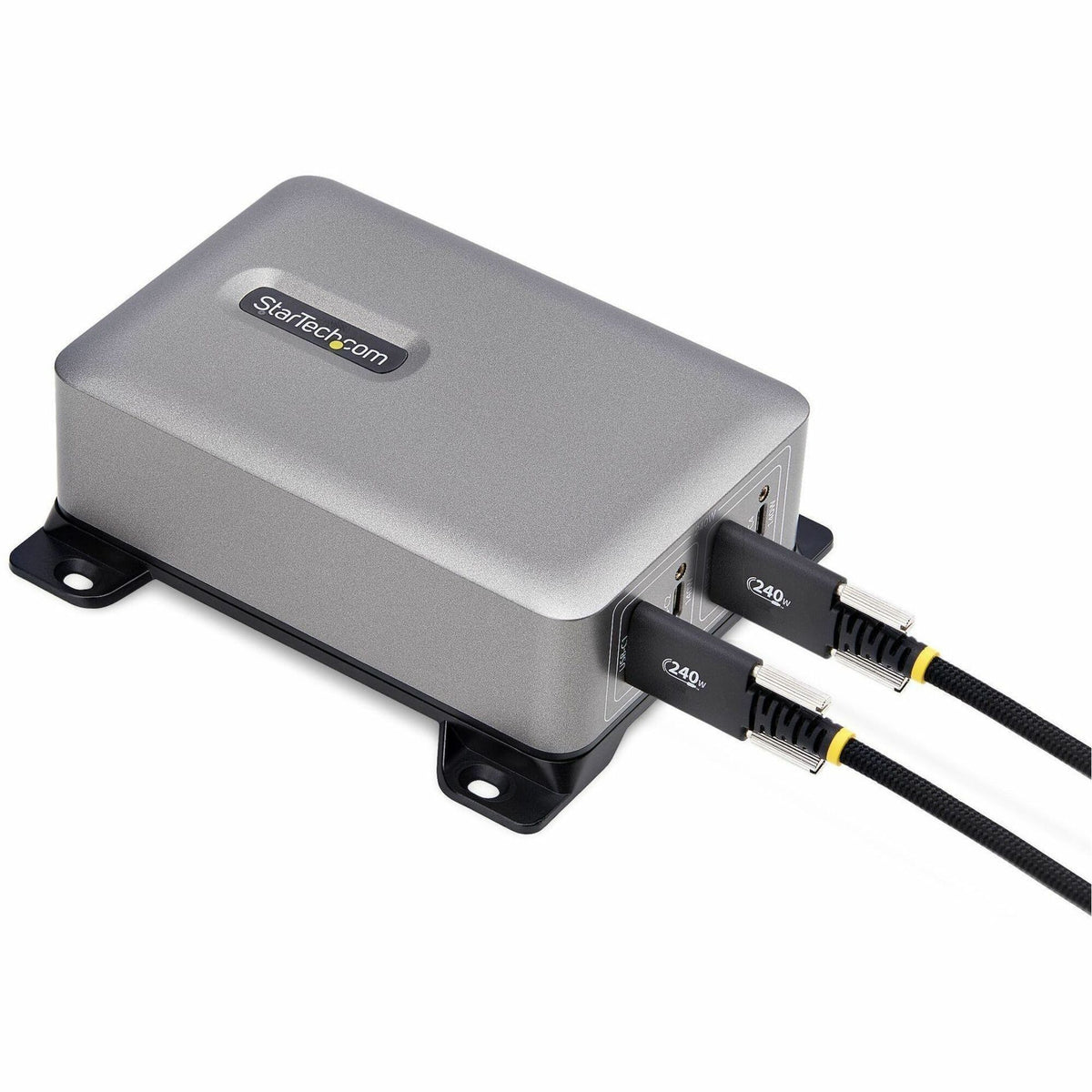 StarTech.com 4-Port Multi-Device USB-C Charger, 240W Total, 1-Port 140W EPR, Screw Locking Ports, Ideal for Boardrooms, 2x 10ft Cable Incl - 424D3N-USB-C-CHARGER