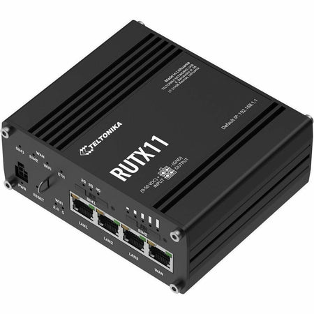 Teltonika RUTX11 Wi-Fi 5 IEEE 802.11w, IEEE 802.11v, IEEE 802.11s, IEEE 802.11r, IEEE 802.11k, IEEE 802.11e, IEEE 802.11b/g/n/ac 2 SIM Ethernet, Cellular Modem/Wireless Router - RUTX11100400